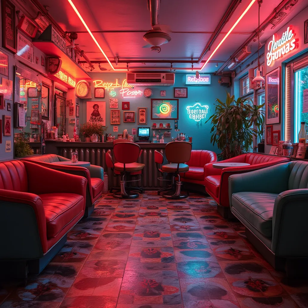 Interior vintage del salón