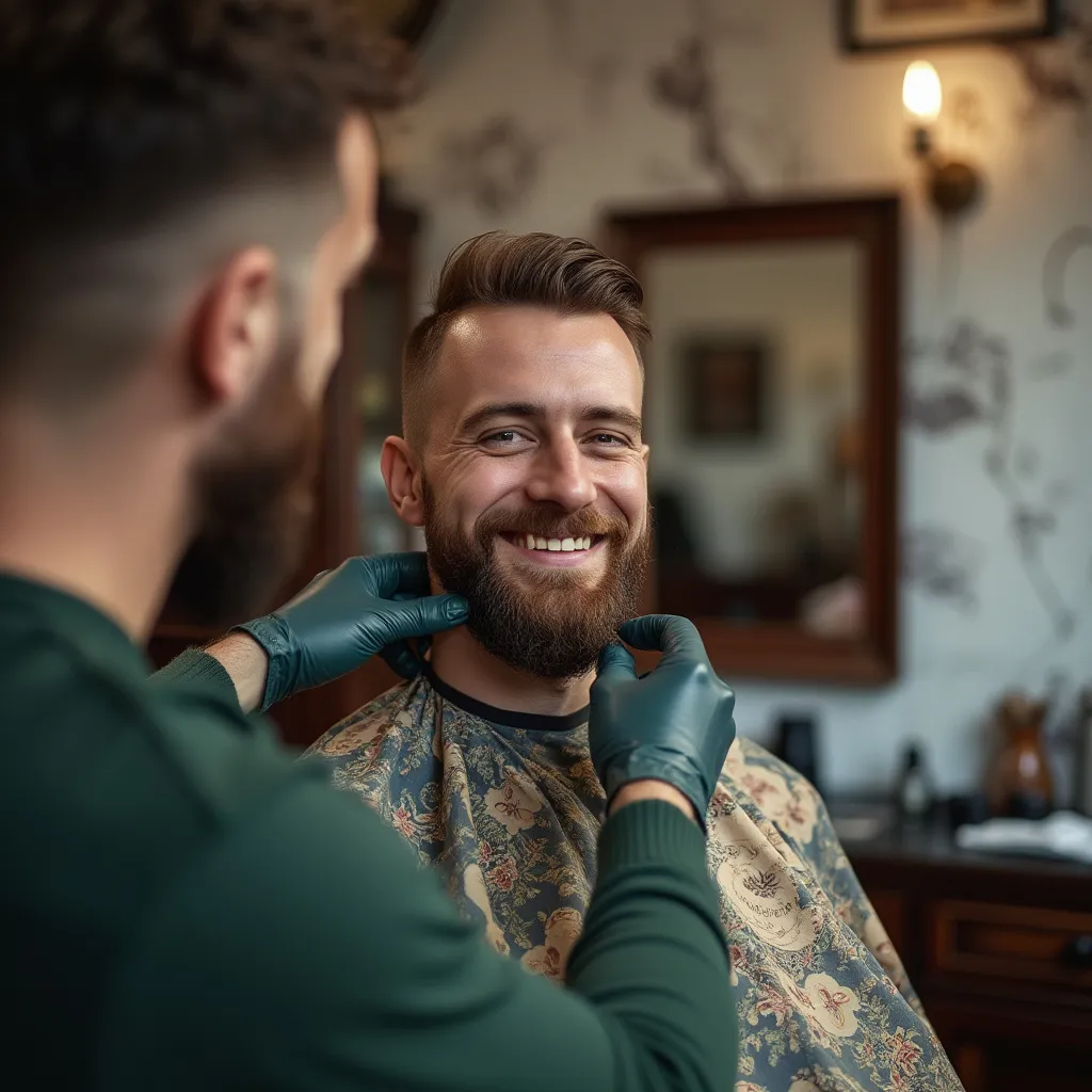 Cliente masculino satisfecho